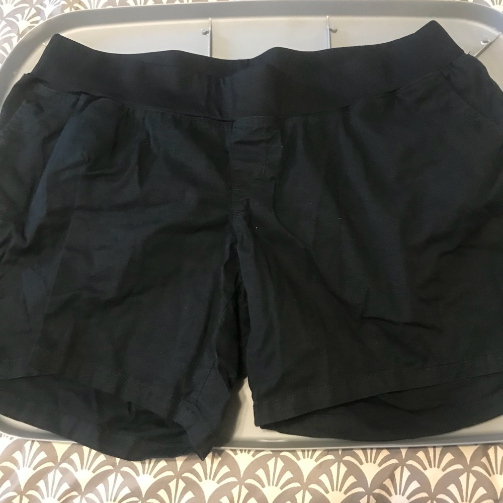 Black Maternity Shorts